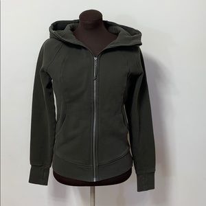 Lululemon Scuba Hoodie Olive Green Size 8 Medium
